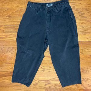 MOSSIMO CHINOS 5 Pocket Distressed Casual Pants Black Soft Cotton 30 x 26.5